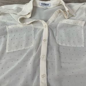 Express Portofino Sheer Blouse